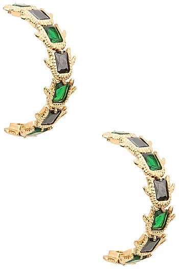 Rose Gold Plated Monochromic Hoop Earrings
