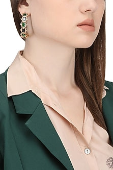 Rose Gold Plated Monochromic Hoop Earrings