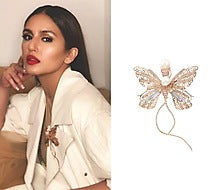 Rose Gold Plated Butterfly Brooch