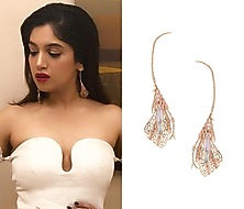 Rose Gold Plated Pinion Wing Shaped Earrings
