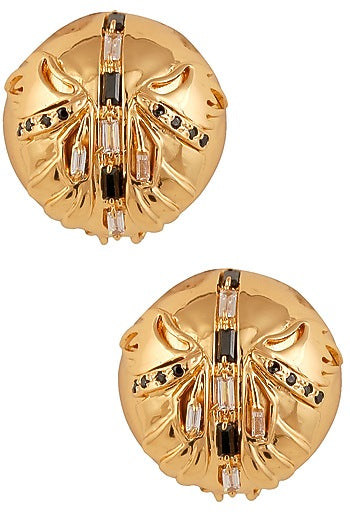 Gold Plated Instar Gold Stud Earrings