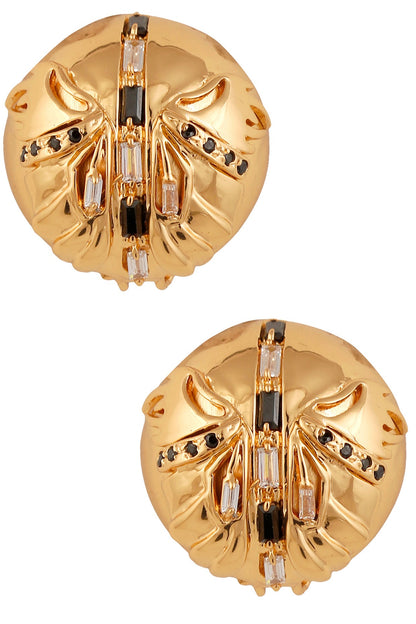 Gold Plated Instar Gold Stud Earrings