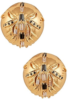 Gold Plated Instar Gold Stud Earrings