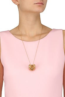 Gold Plated Instar Ball Pendant