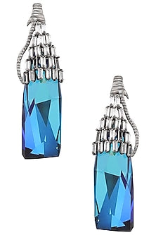 Gunmetal Plated Karner Studded Earrings