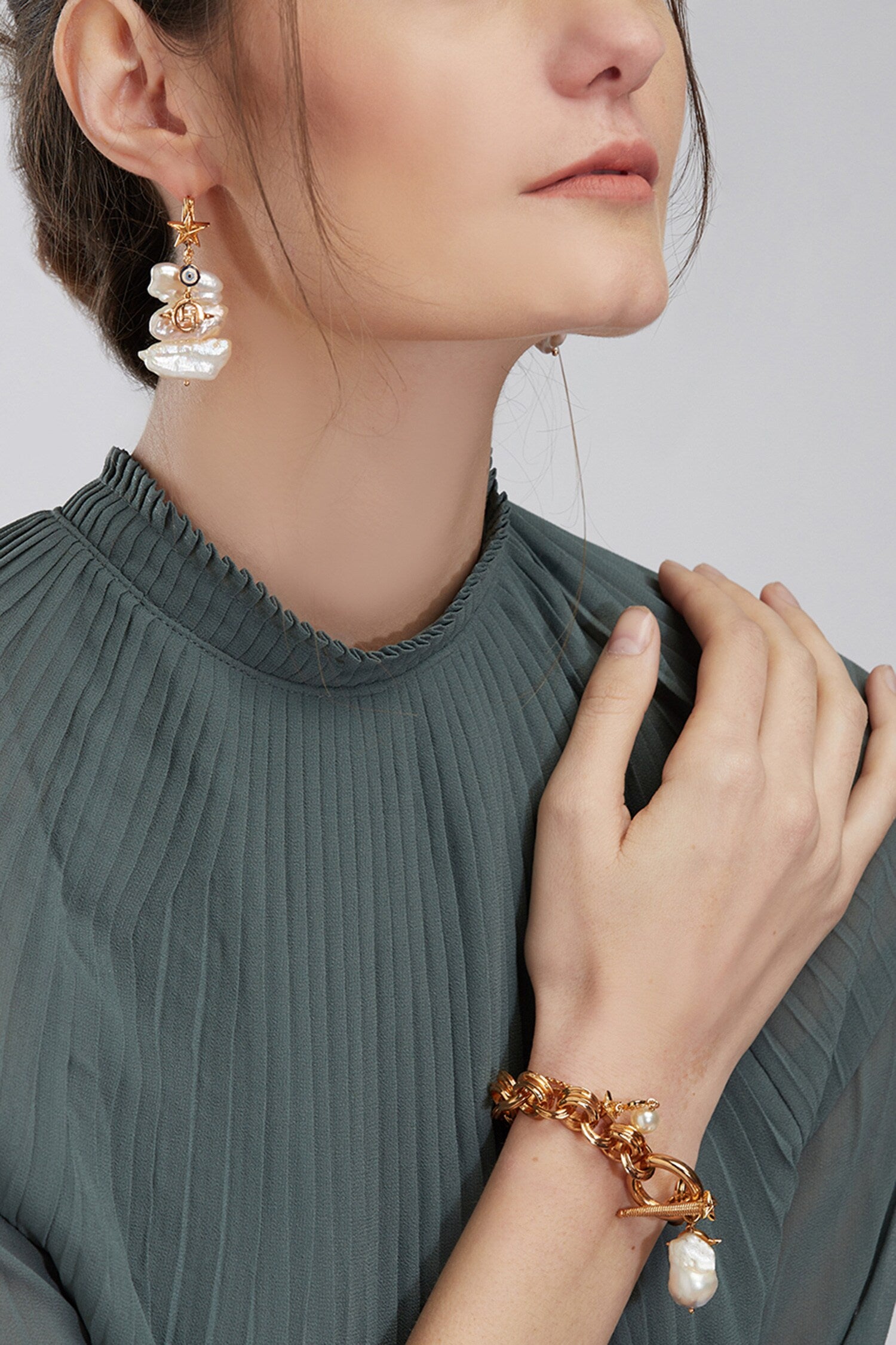 Interlink Celeste Bead Bracelet 