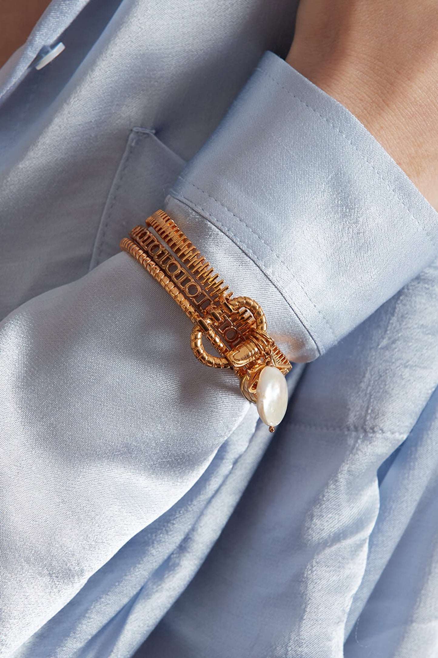 Myriad Bead Drop Pendant Cuff 