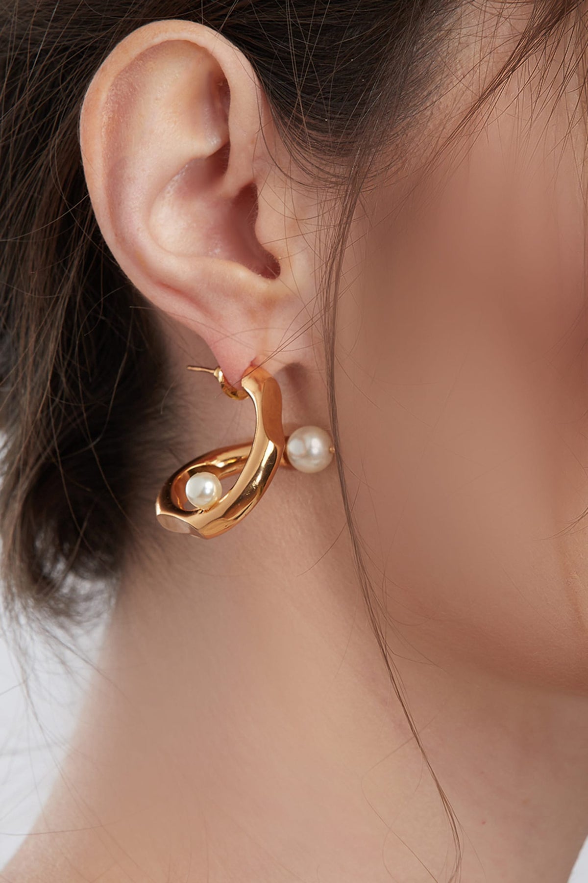 Bead Celeste Twisted Hoops 