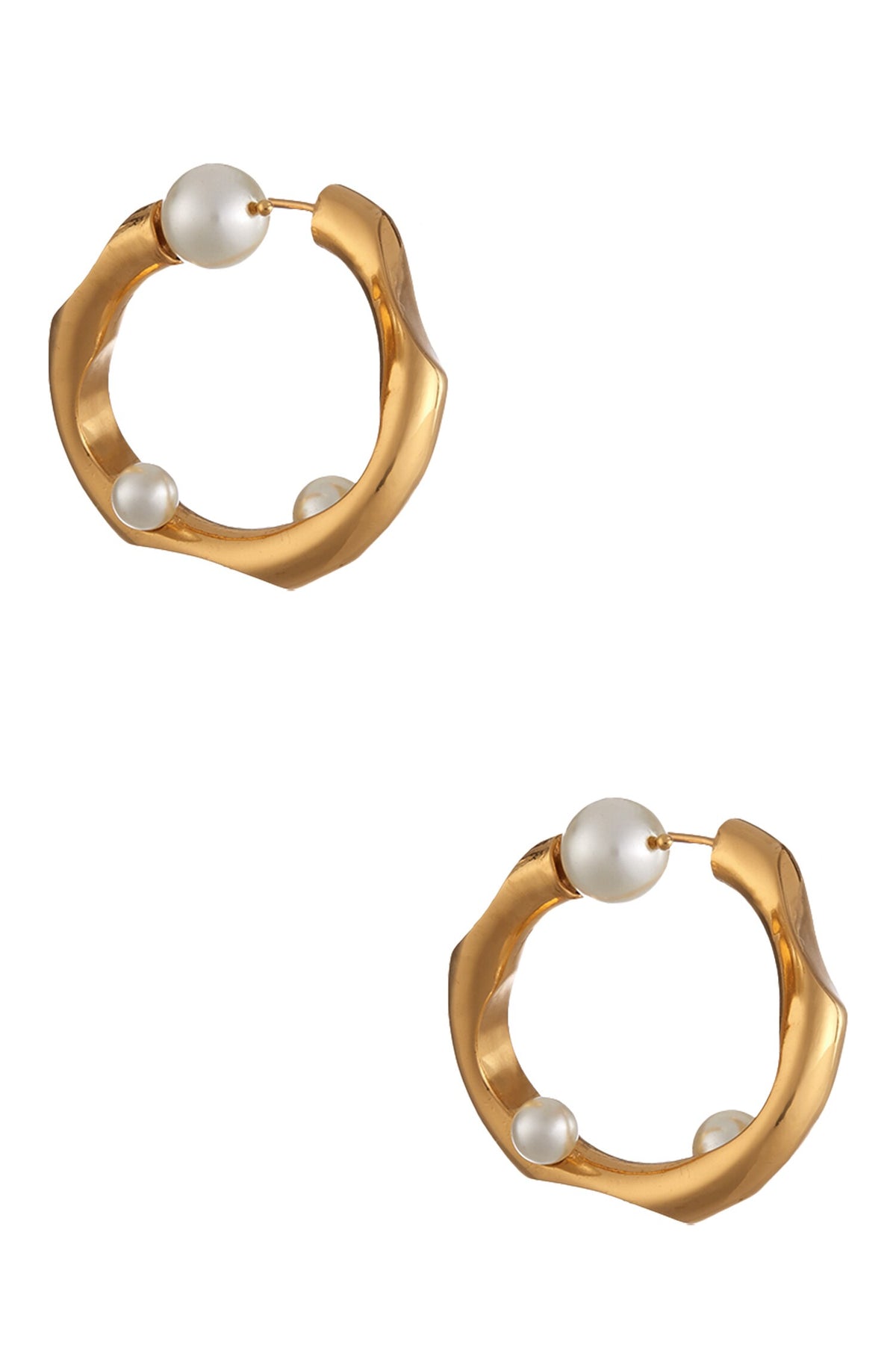 Bead Celeste Twisted Hoops 
