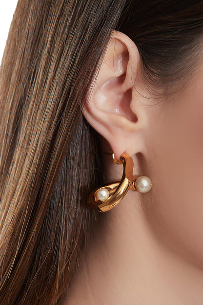 Bead Celeste Twisted Hoops 