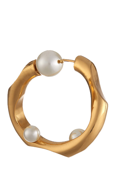 Bead Celeste Twisted Hoops 