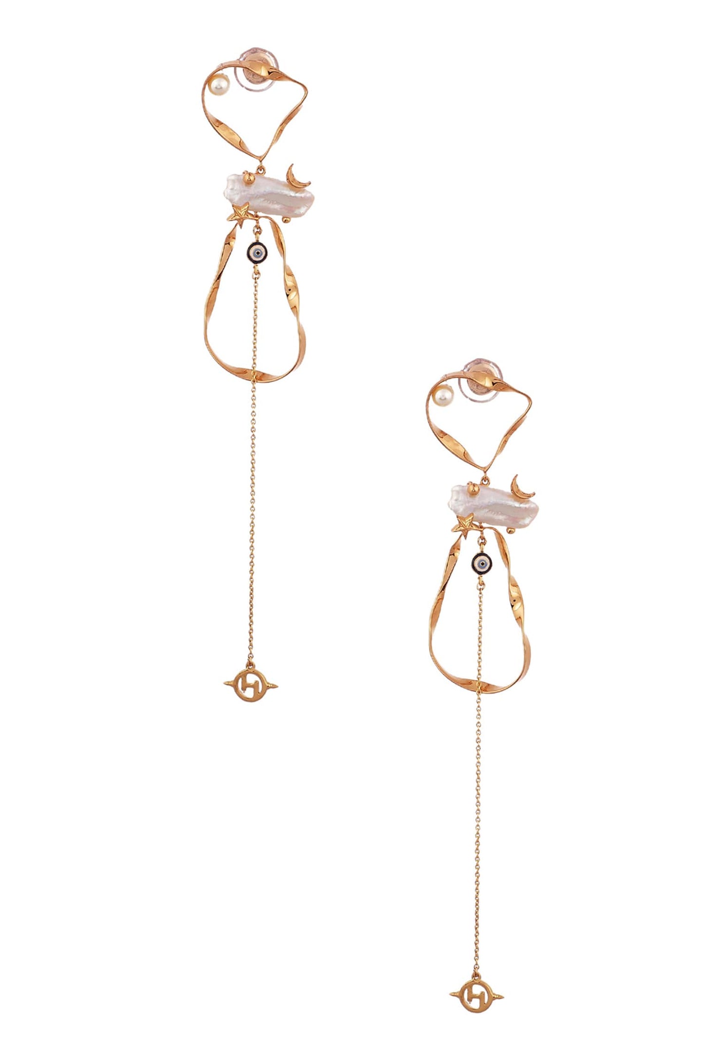  Lupis Bead Long Earrings 
