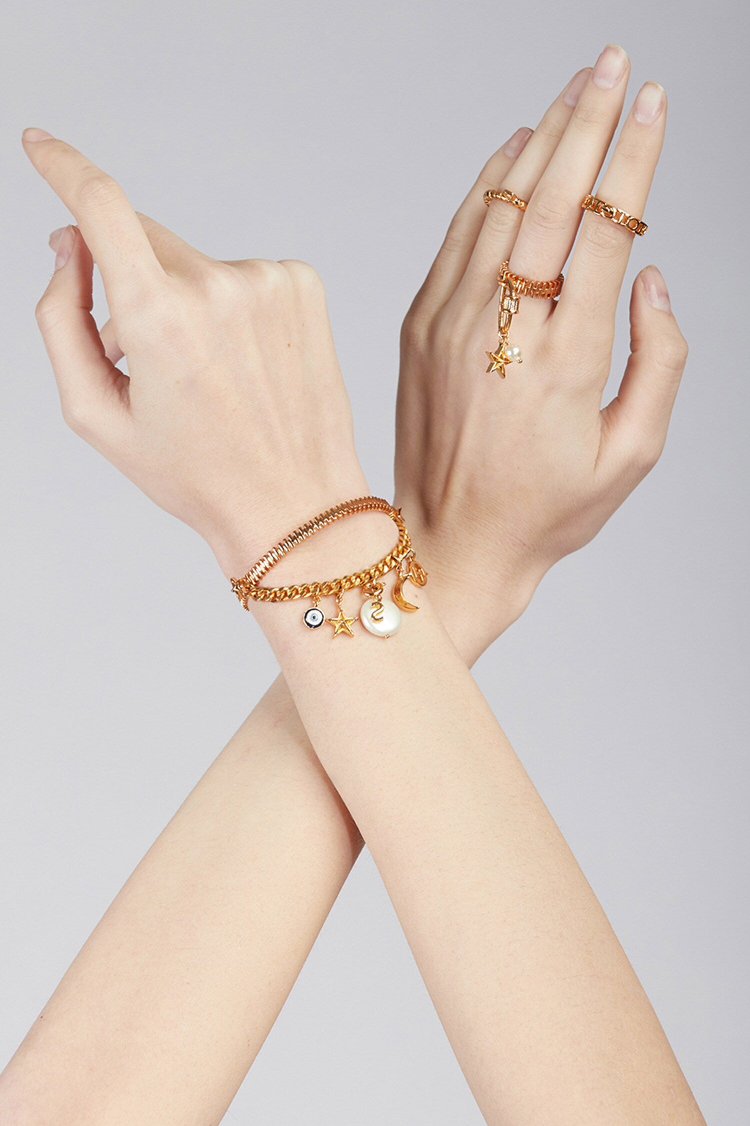 Myriad Charm Bead Ring 