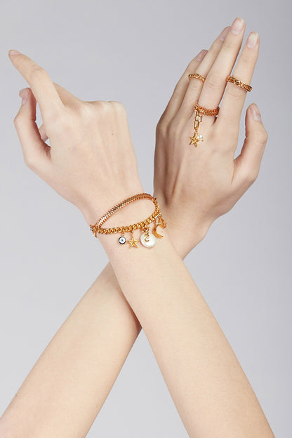 Myriad Charm Bead Ring 