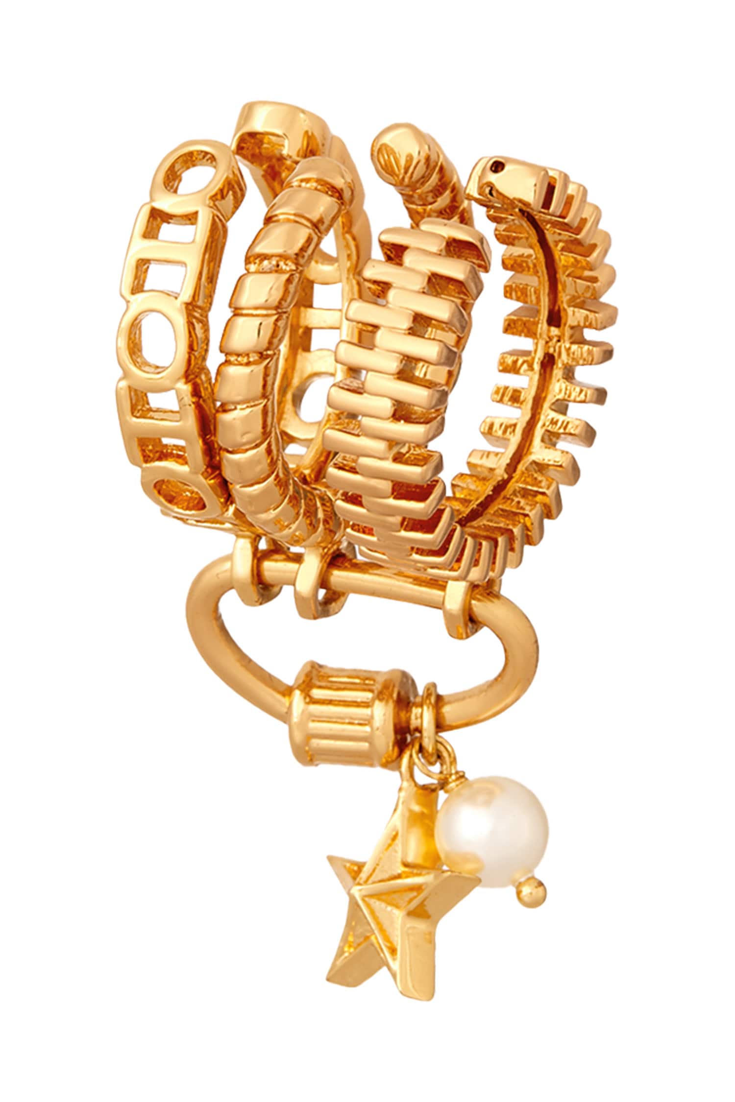 Myriad Charm Bead Ring 