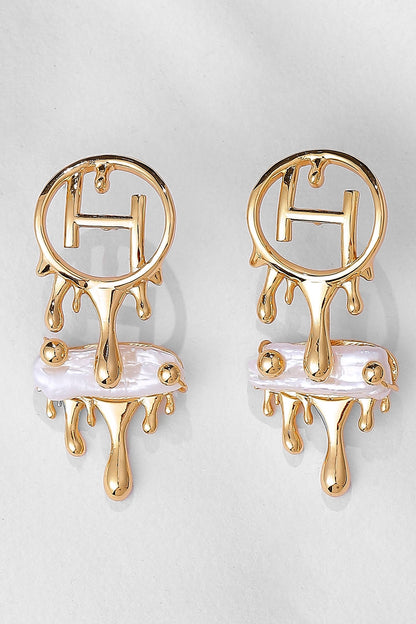 Drip OH River Rose Earrings 
