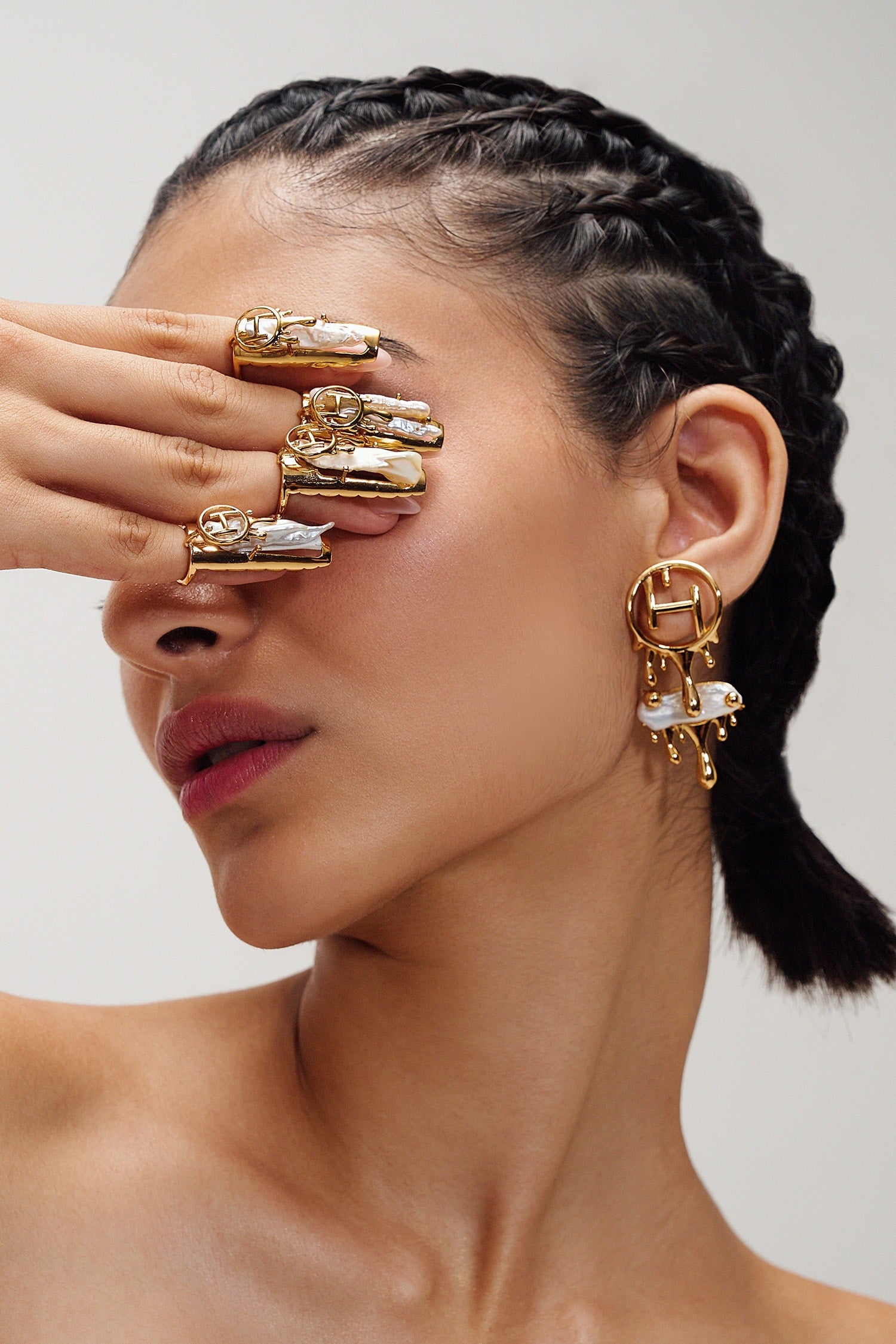 Drip OH River Rose Earrings 
