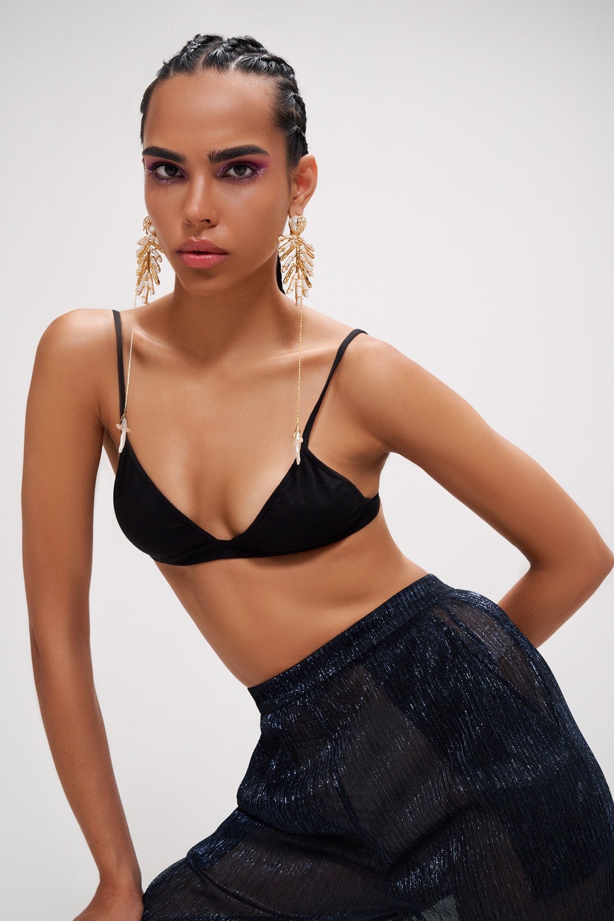Drip OH River Rose Shoulder Grazers 