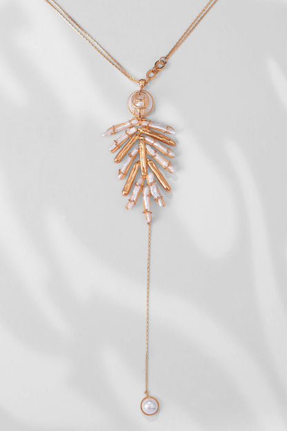 Drip OH River Rose Drop Necklace 