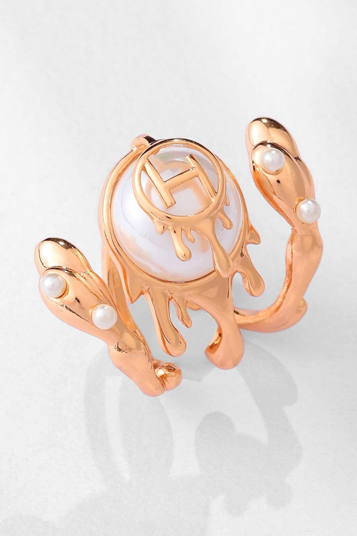 Drip OH River Rose Wrap Ring 