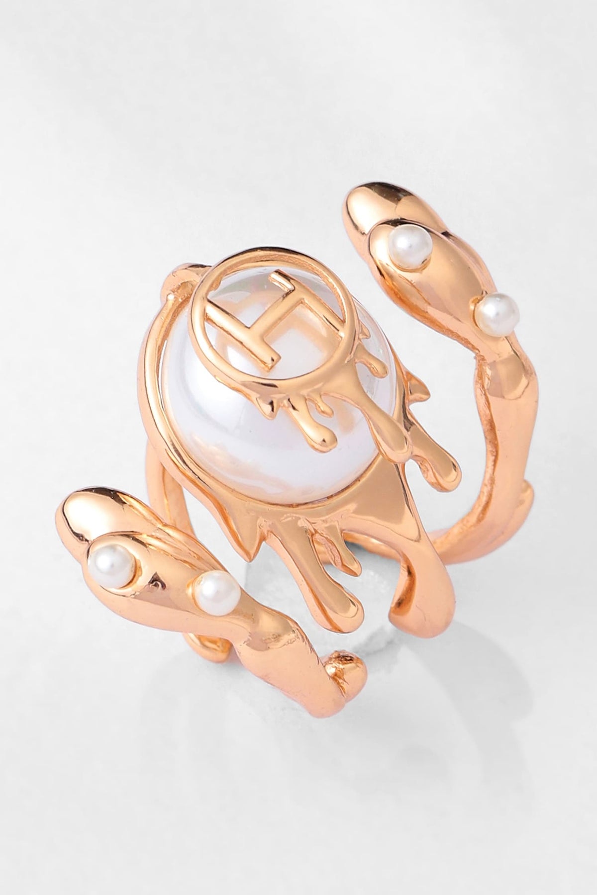 Drip OH River Rose Wrap Ring 