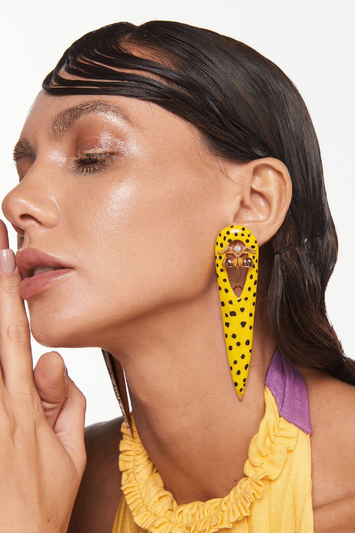 Gavi Spicule Kaybug Earrings 