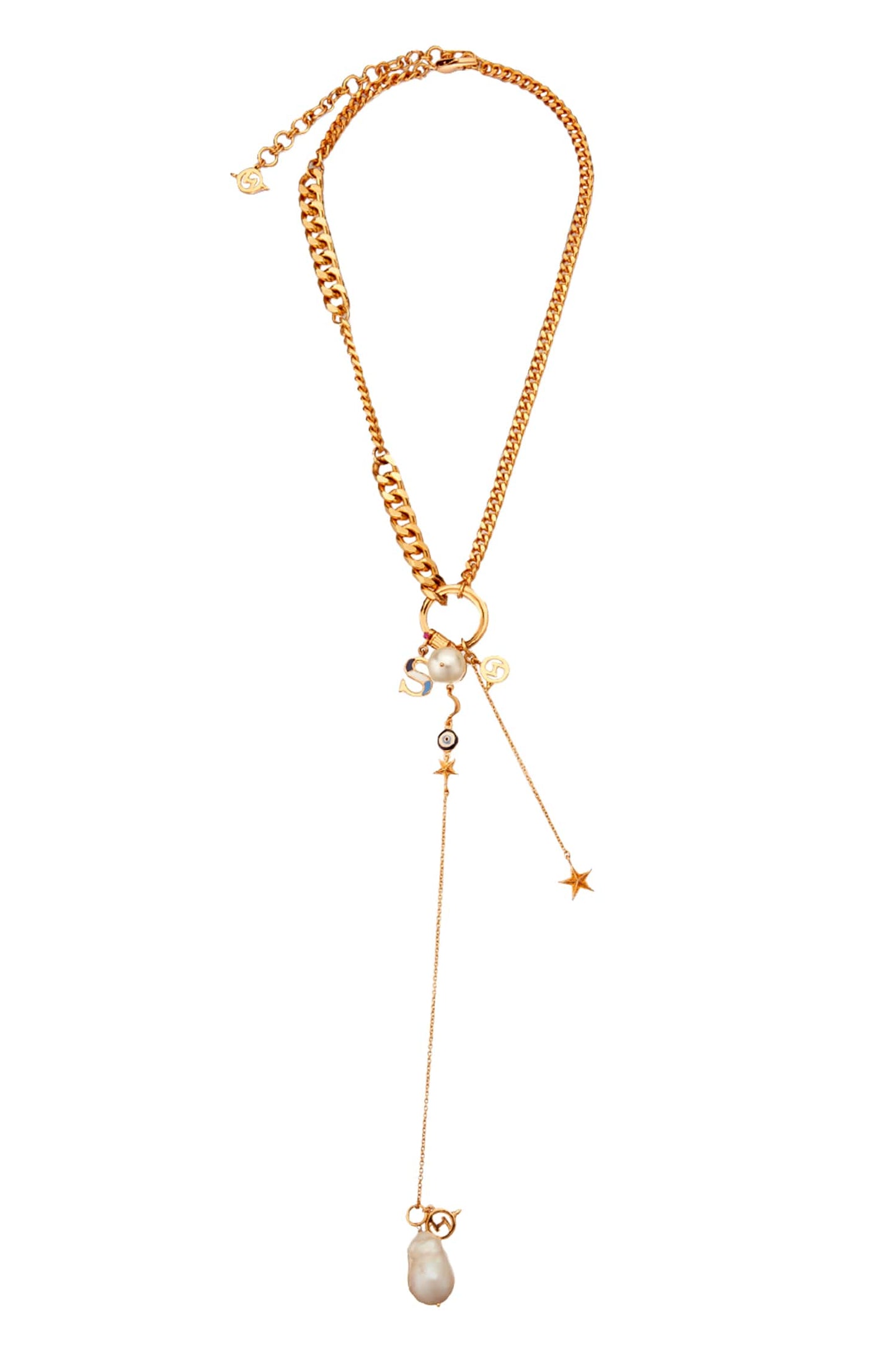 Charm Pendant Long Necklace 