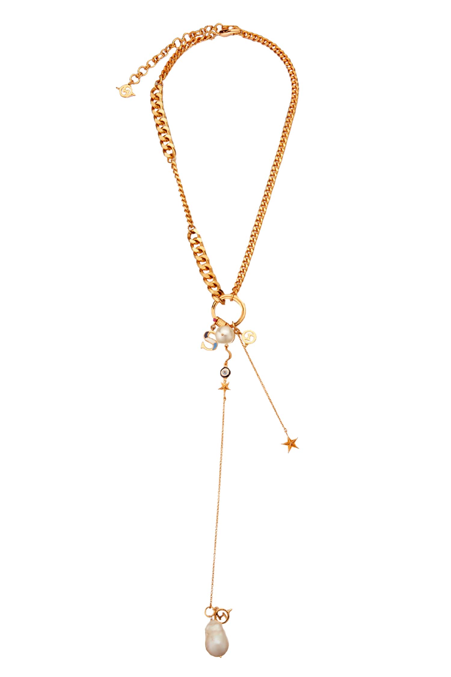  Charm Pendant Long Necklace 