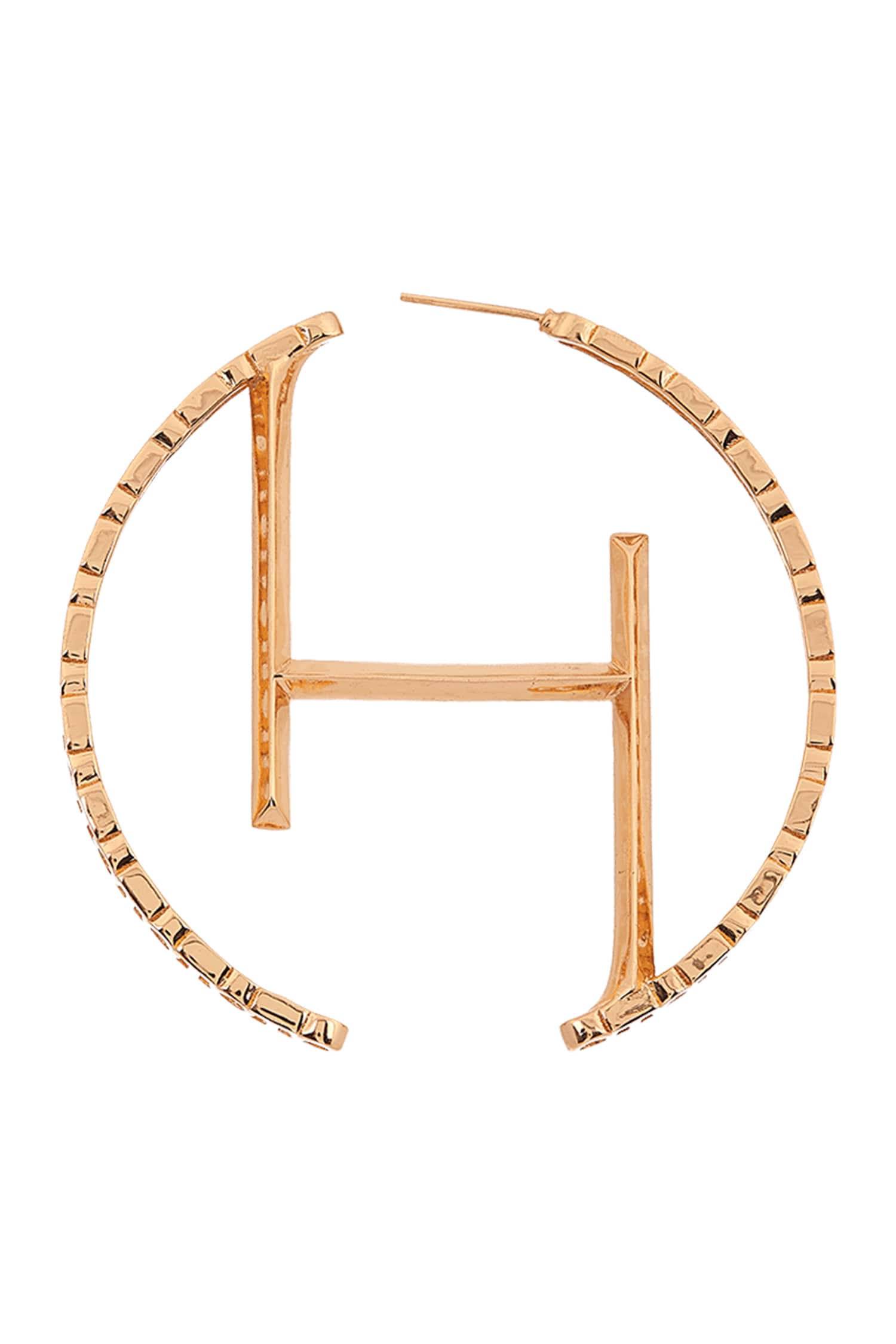 Monogram Oversized Hoops 