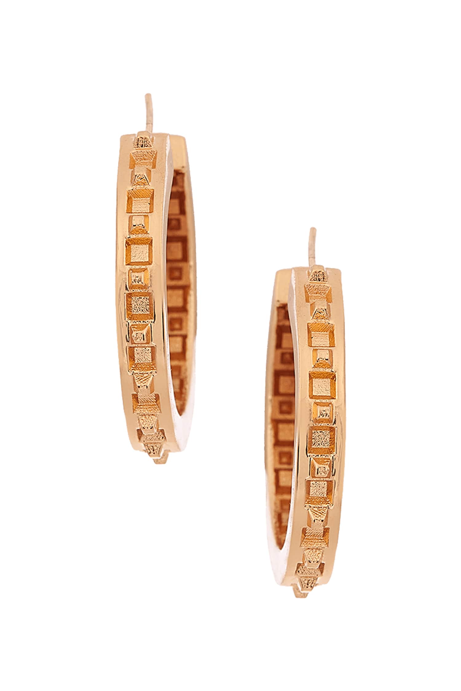 Handcrafted Monogram Hoops 