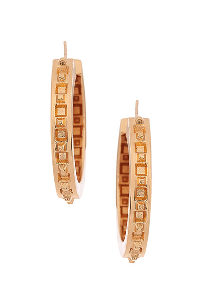 Handcrafted Monogram Hoops 