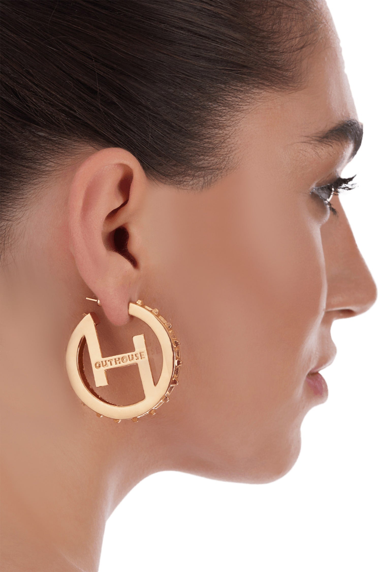 Handcrafted Monogram Hoops 