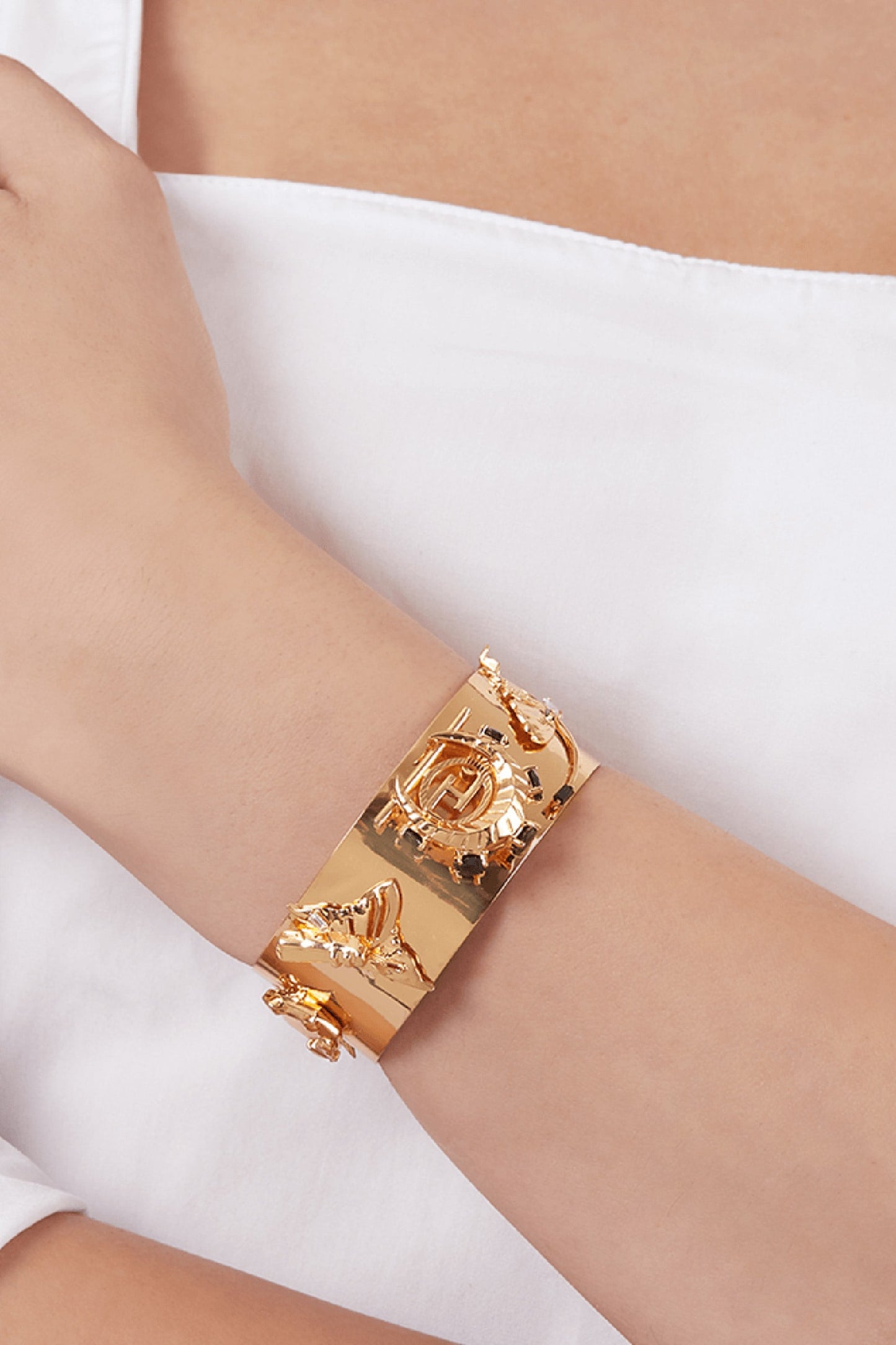 Monogram Wrist Cuff 