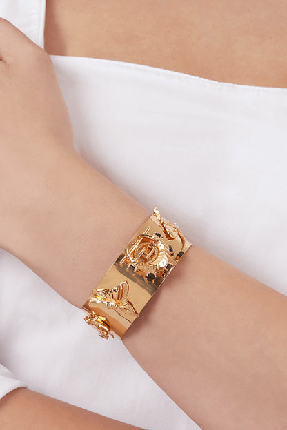 Monogram Wrist Cuff 