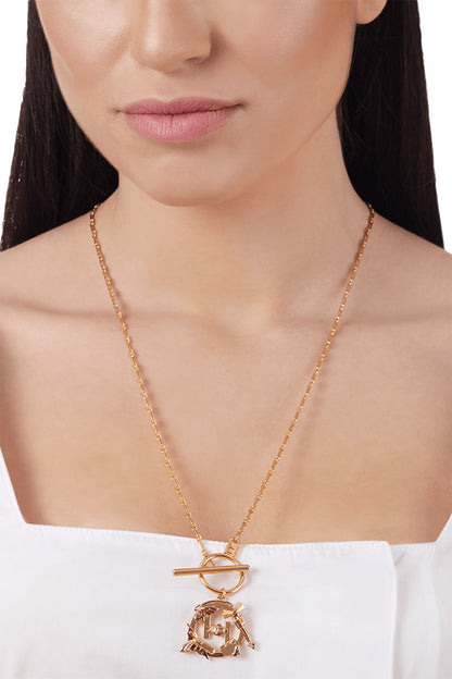 Monogram Pendant Necklace 