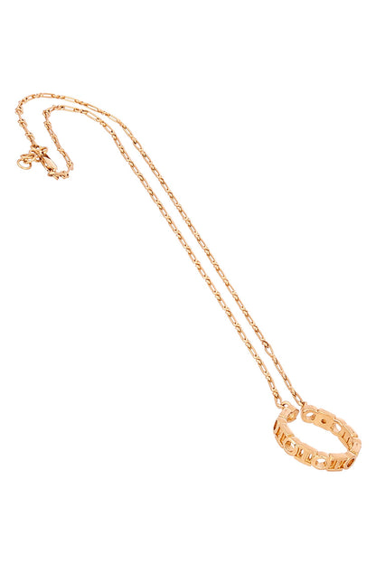 Monogram Archway Pendant Necklace 
