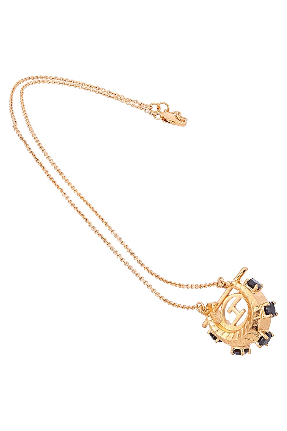 Crescent Pendant Necklace 
