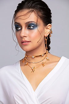 Gold Plated Handcrafted Choker Necklace