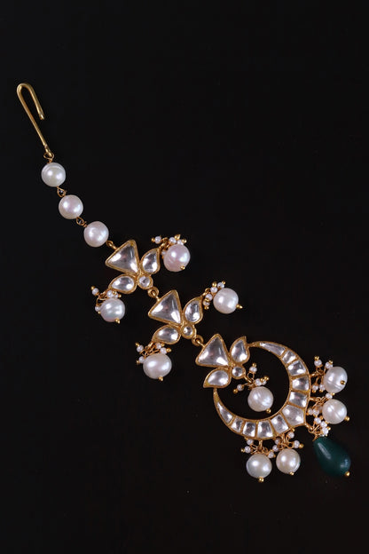 Polki Embellished Maangtikka 