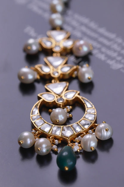 Polki Embellished Maangtikka 
