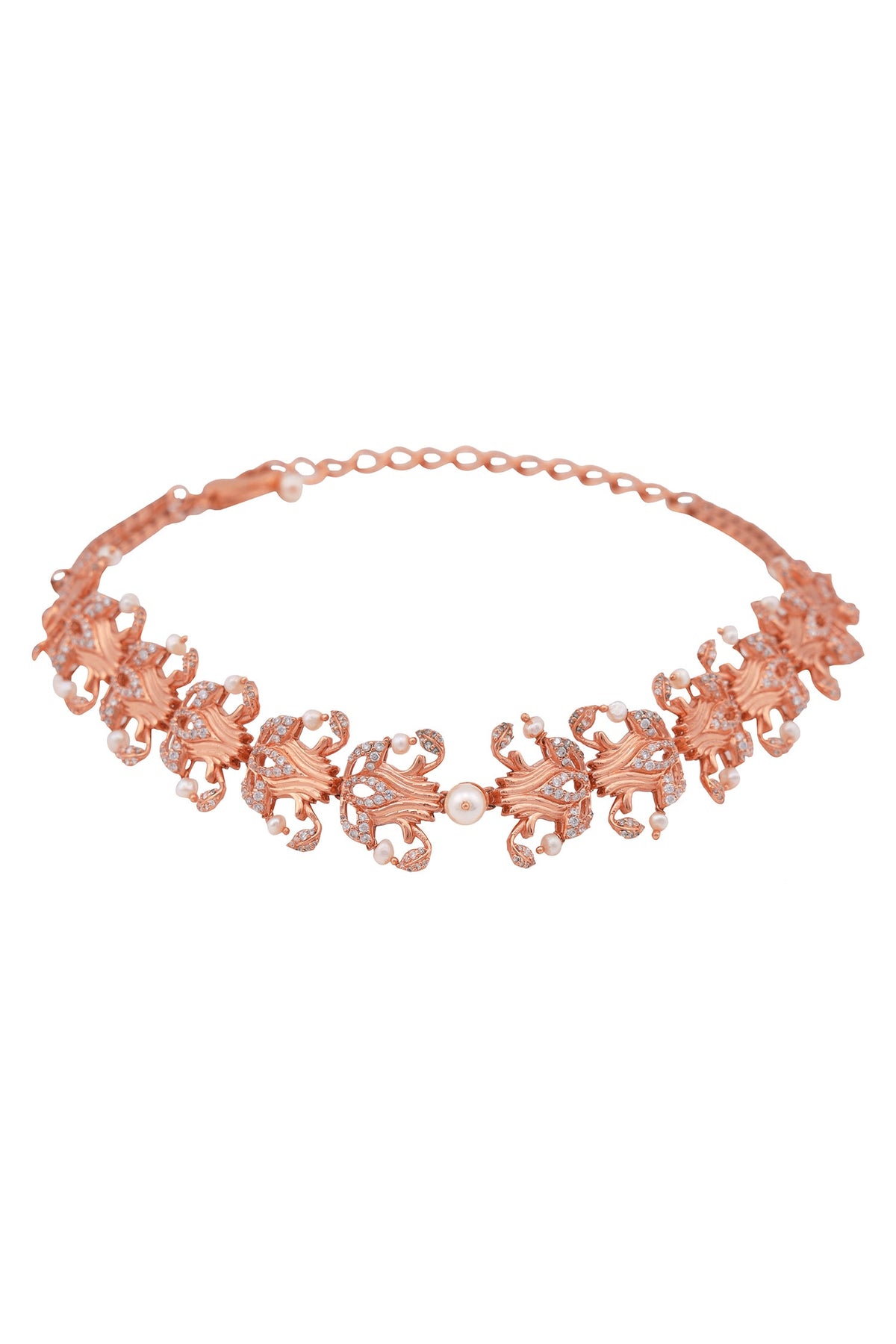 Floral Stone Choker 