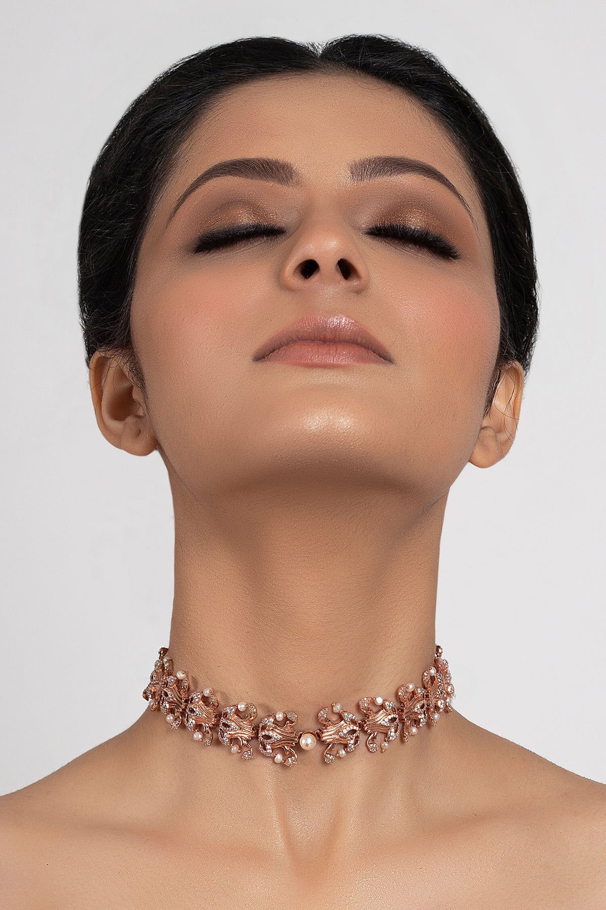 Floral Stone Choker 