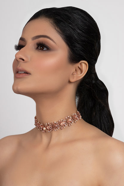 Floral Stone Choker 