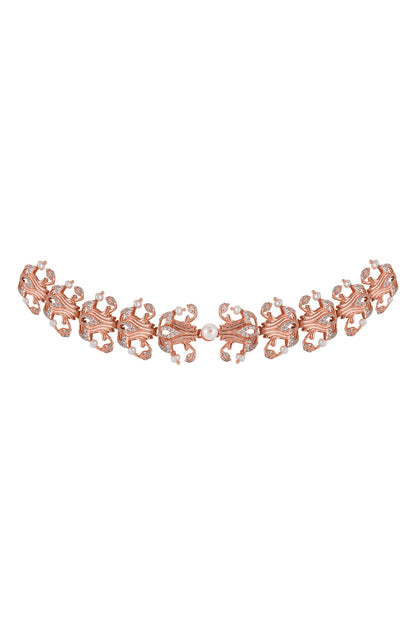 Floral Stone Choker 
