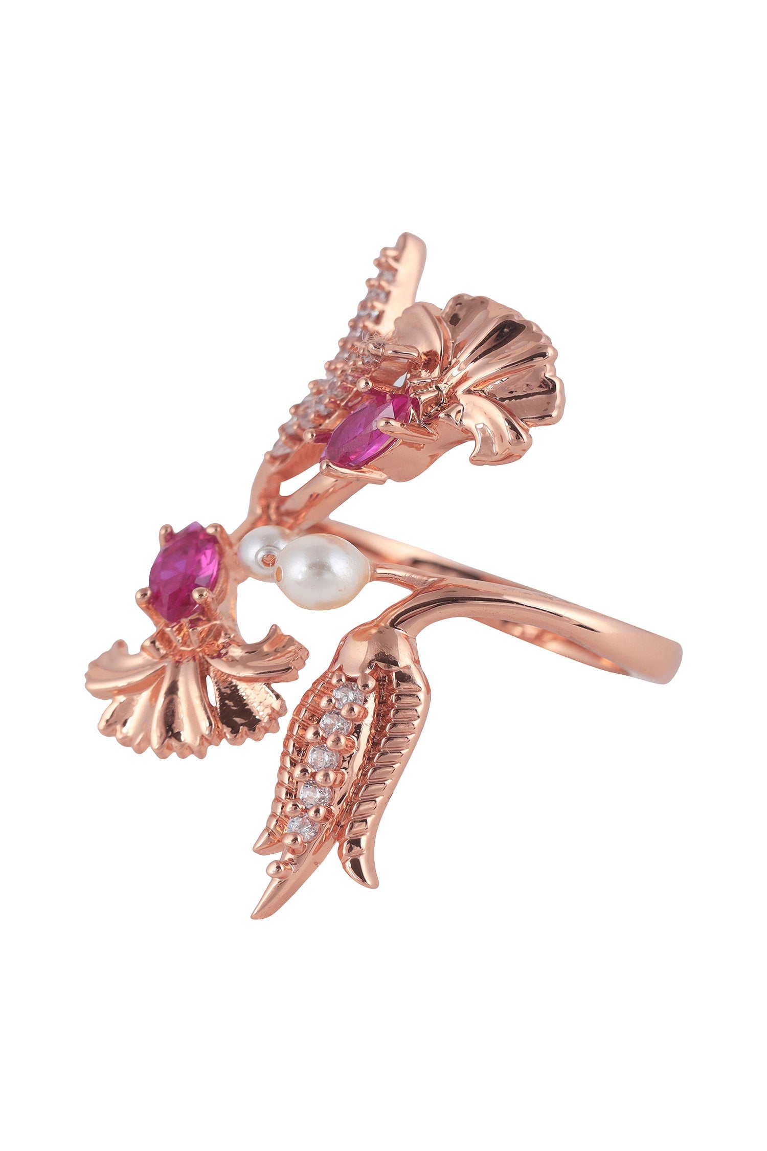 Floral Stone Ring 