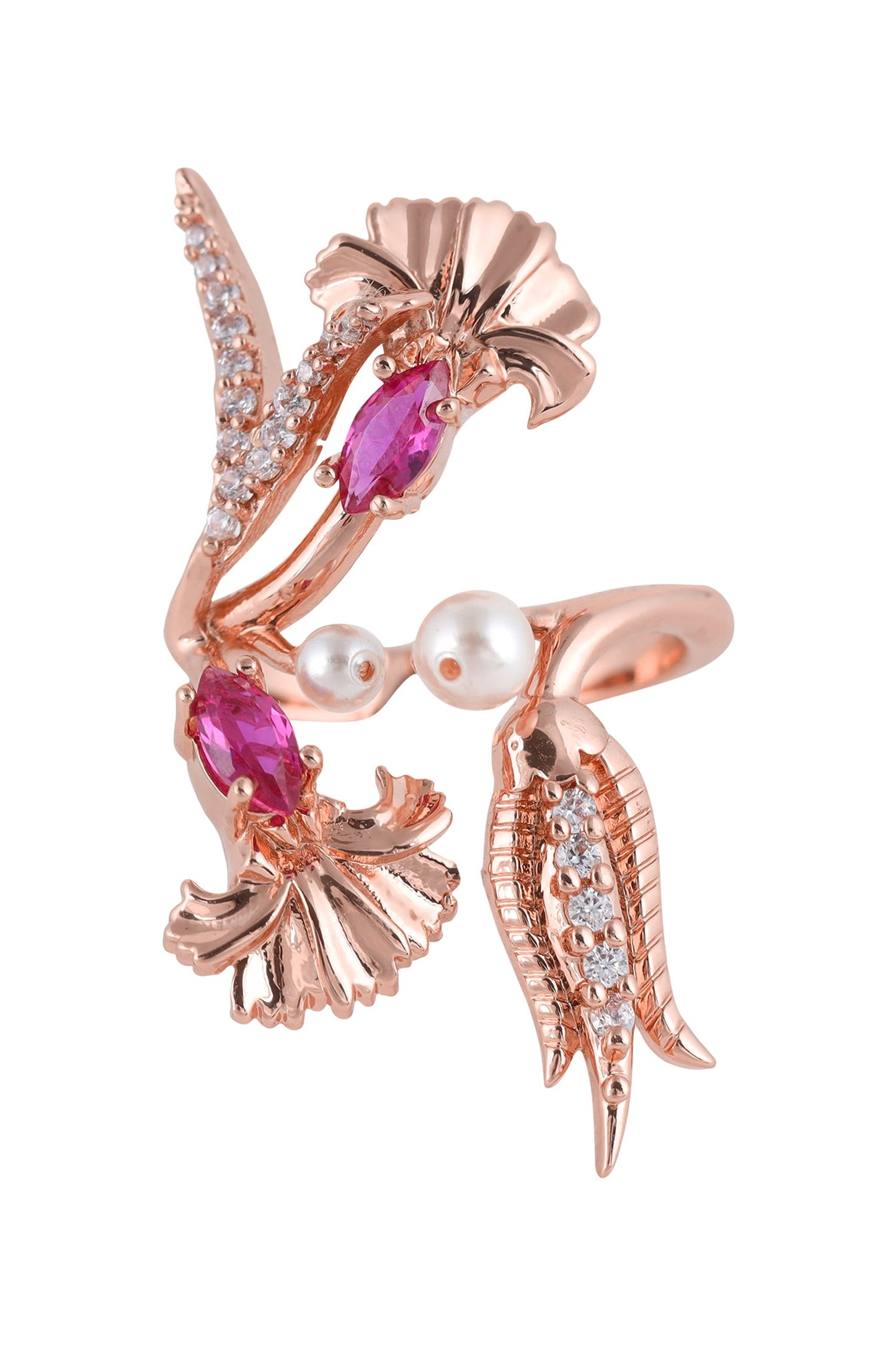 Floral Stone Ring 