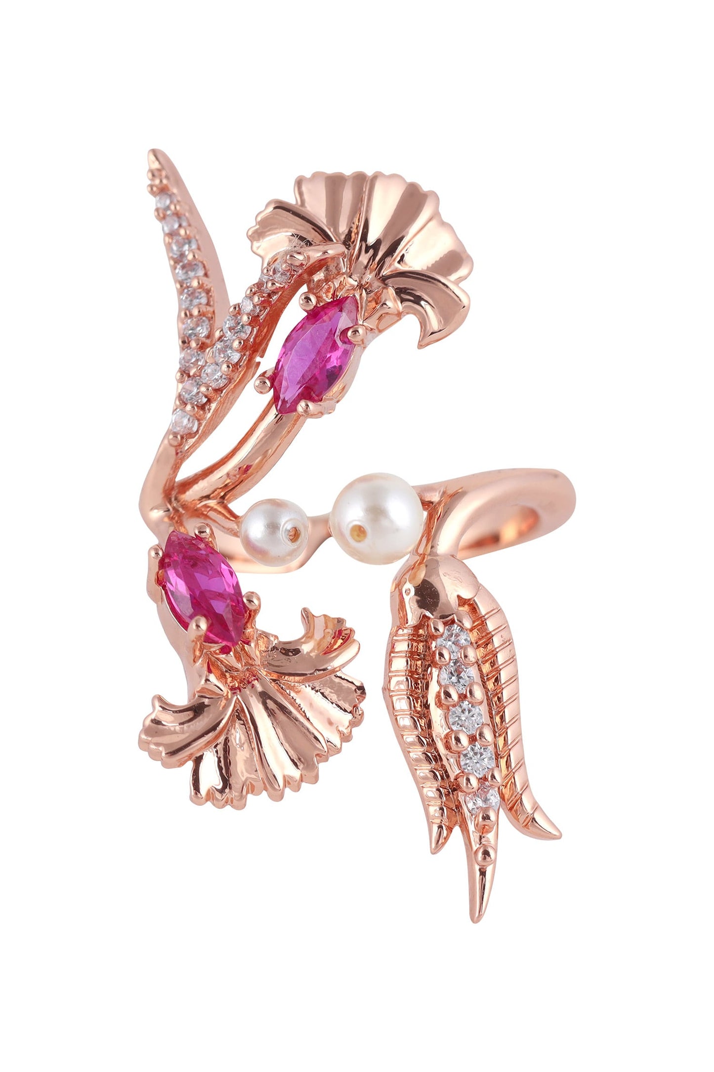 Floral Stone Ring 