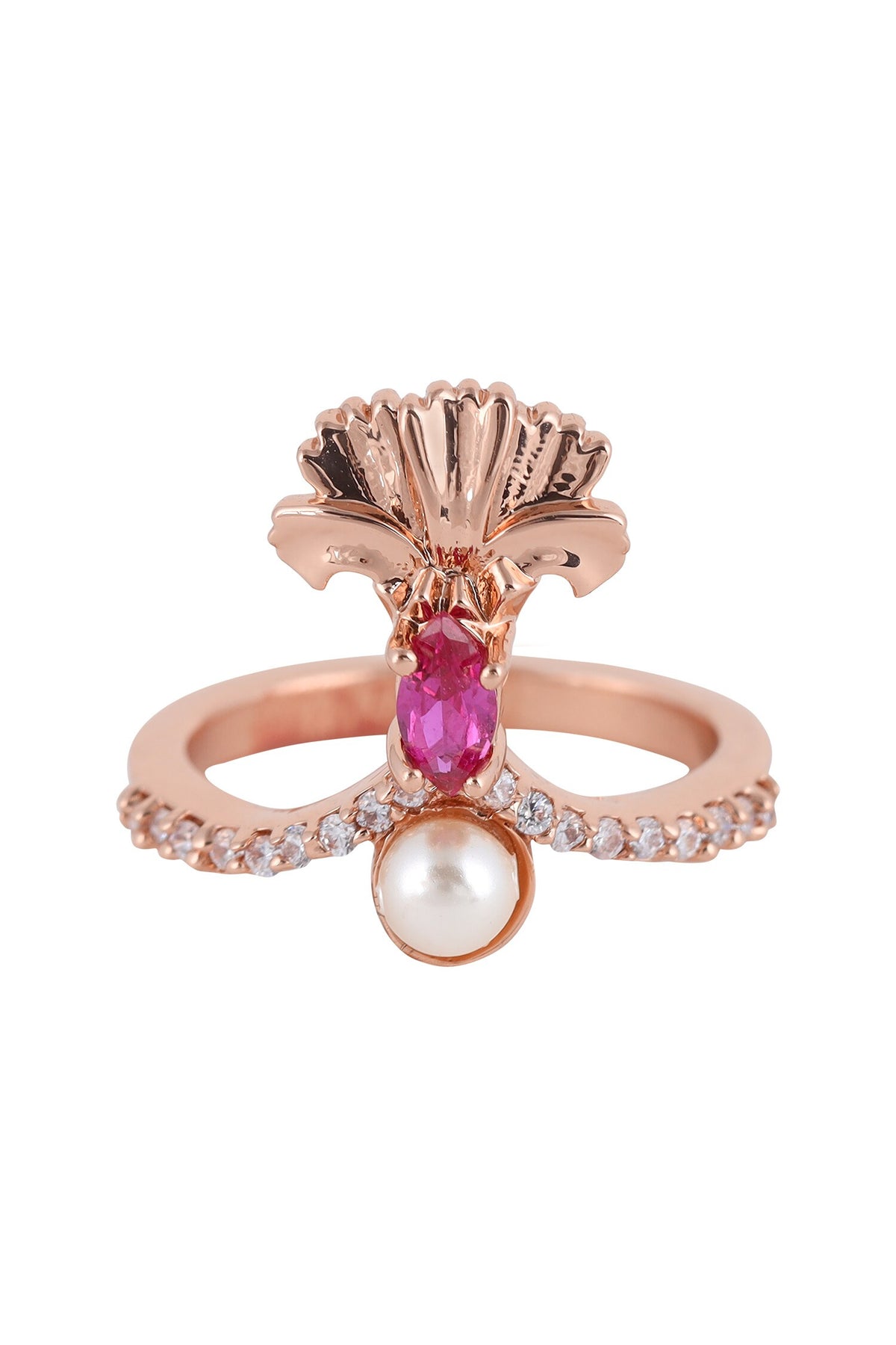 Floral Stone Ring 