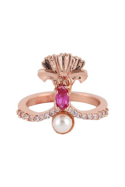 Floral Stone Ring 