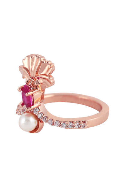 Floral Stone Ring 